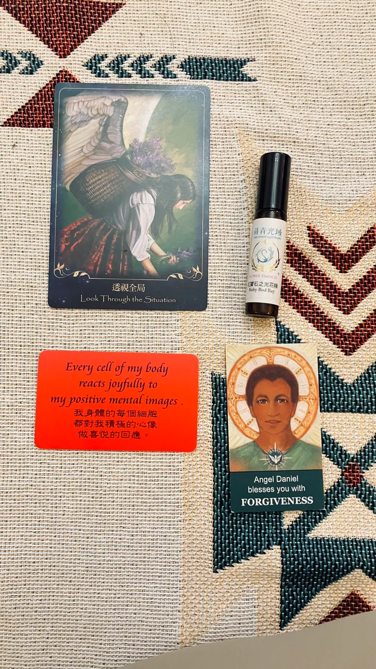 占卜結果顯現了我來參與工作坊的念想