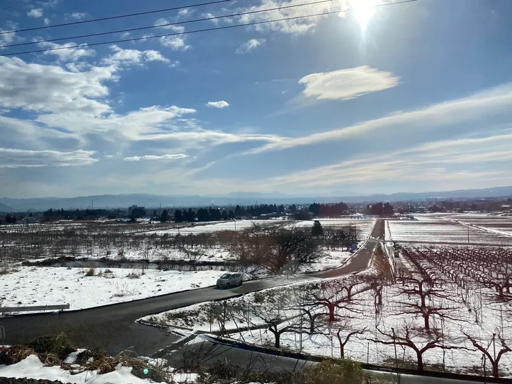 久違的去看雪，前往日本藏王的路上