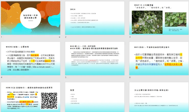 為地球做一件式的說明簡報