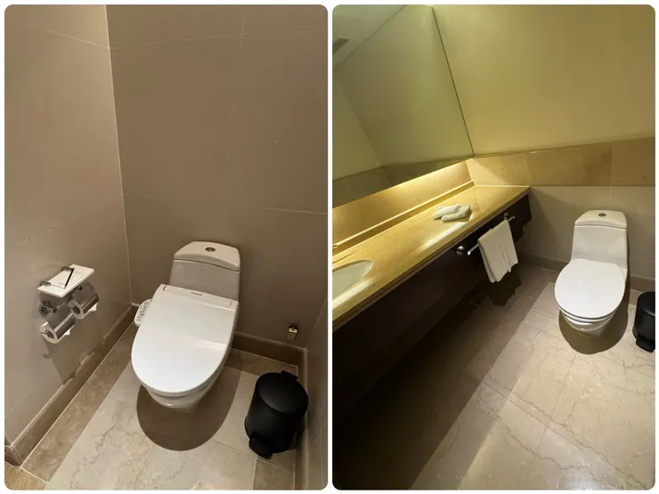 其實我覺得有一點很可愛，馬桶旁邊都會準備鉛筆和便條紙，是方便如廁時有什麼靈感馬上記下來嗎？