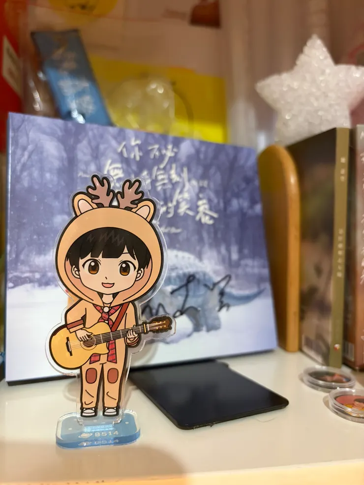 收藏的魏嘉瑩專輯跟火寶們做的應援小物！