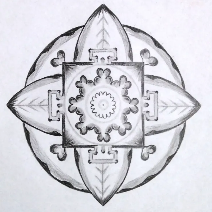 第二張作品〈有力量的人生〉