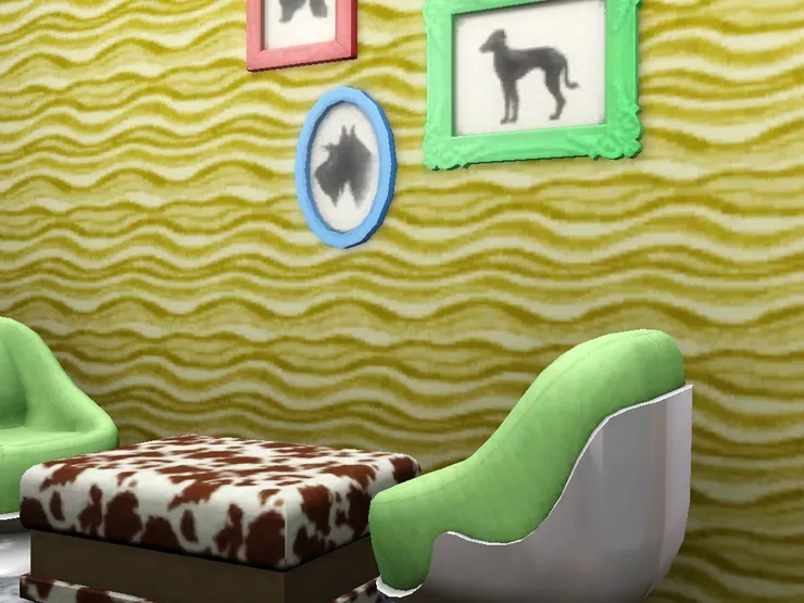 我很喜歡這種綠色,跟這房間的感覺也很配。