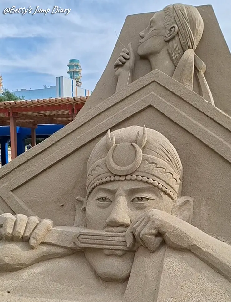 ▲2025苗栗「通霄沙雕藝術節」逍遙沙城/圖片來源：Betty's Jump Diary
