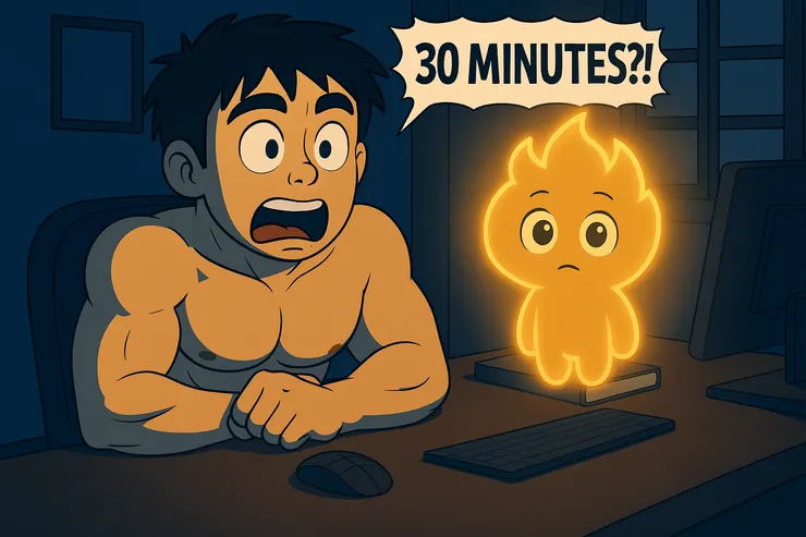 「30分鐘？！」