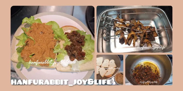 2種口味開面三明治 / 菇菇烤串