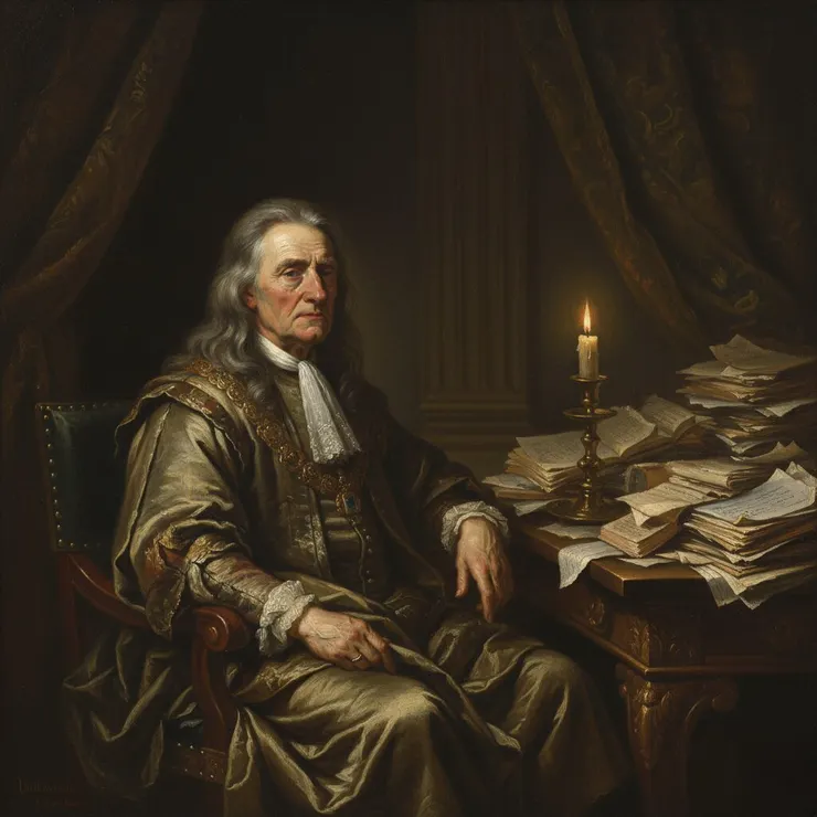 示意圖：晚年的克里斯蒂安四世(來源：AI生成圖)