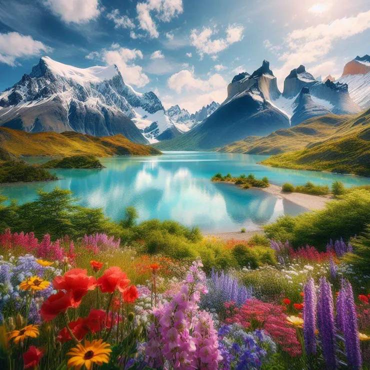 美麗的風景會在那等您們請別擔心 (小昕咒語Bing繪圖)