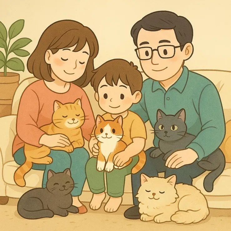 柔和情感加上簡單色彩讓人看了輕鬆療癒