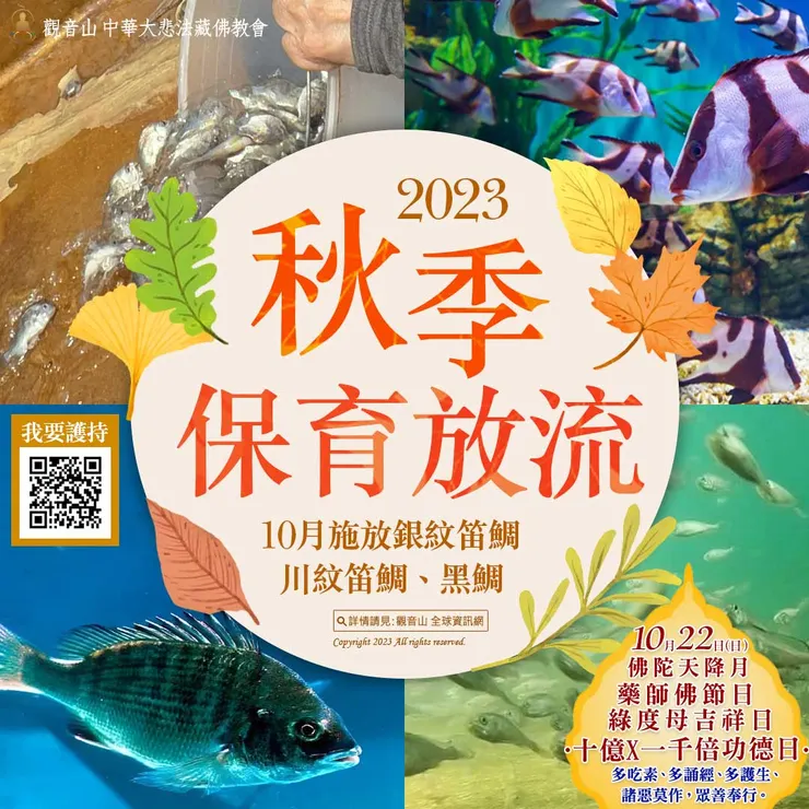 2023 秋季愛護海洋‧保育放流活動 共同拯救更多生靈