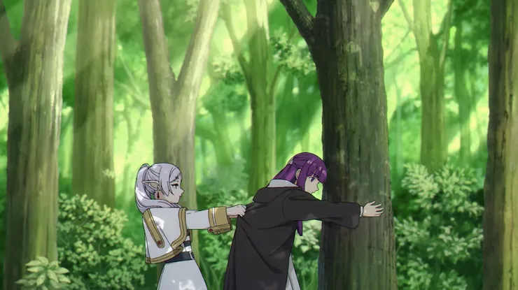 雖然整部作品想處理的主題偏沈重，但還是時有可愛到讓人莞爾的笑點。｜《葬送的芙莉蓮》劇照