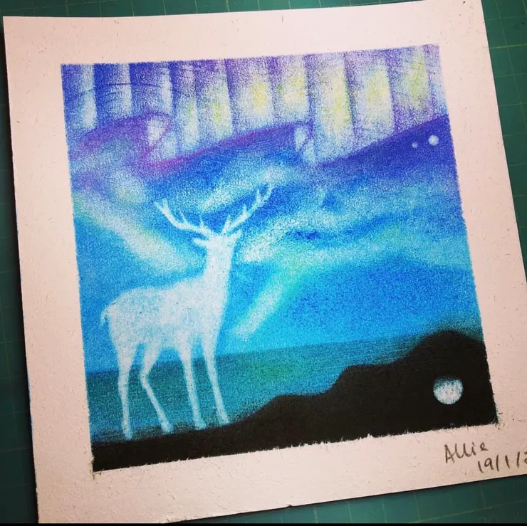 極光麋鹿 by Allie