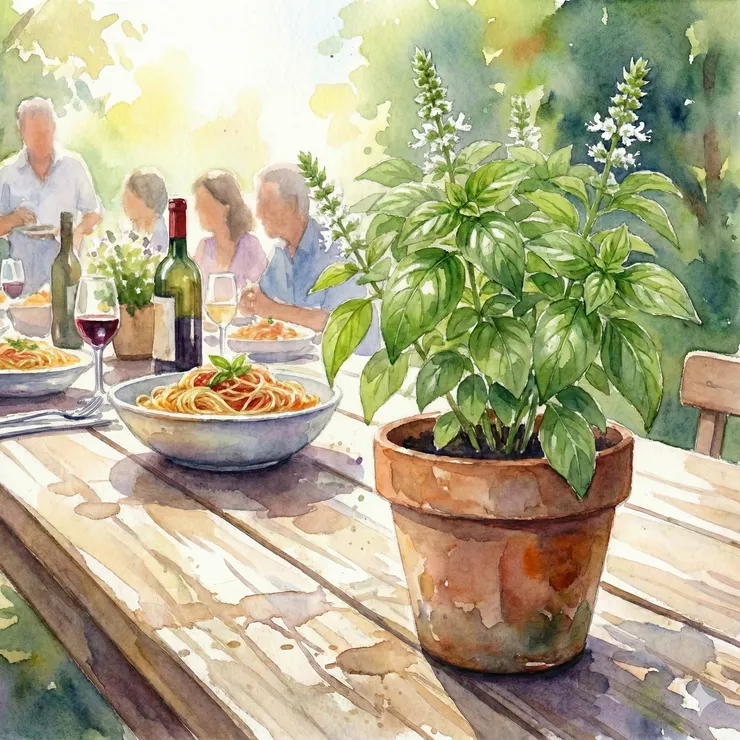 醚類用熱帶羅勒中佔約80%的甲基醚蔞葉酚作代表，是助消化的好幫手，來一盤青醬義大利麵會不會很快被消化呢？