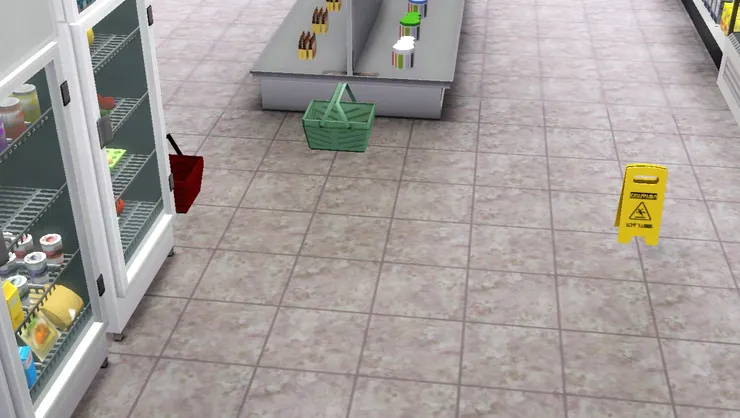 這裏有一大片空間因為很多人走動。