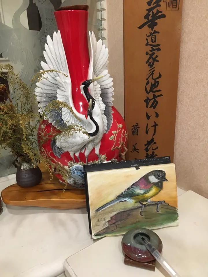 媽媽的水彩畫作