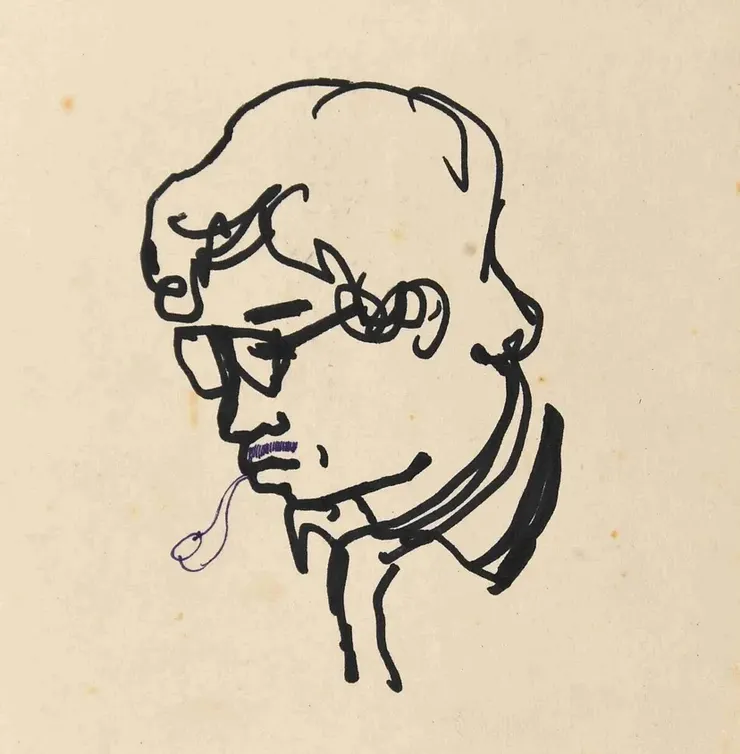 洪醒夫畫像。（資料來源：國立台灣文學館）