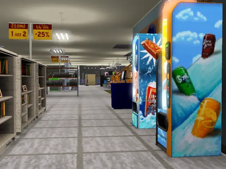 洗手間前面的走道。這裏很多人來往。