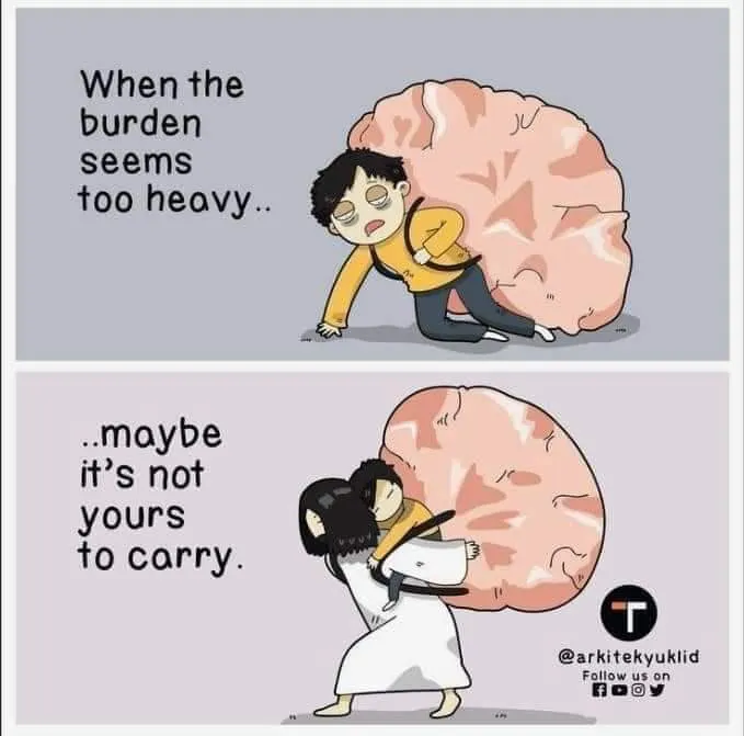 當被生活事件壓得透不過氣的時候，可能是代表有些東西並不是應該由我們來承擔的。