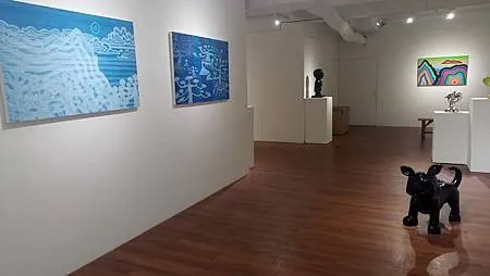 [台北旅遊]中山區松江路巷弄中紅野畫廊，小小畫廊的微創空間，