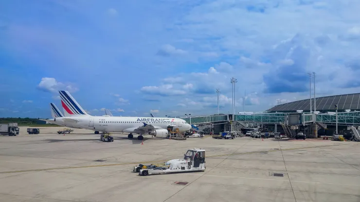 非當事飛機。（攝影／陳宜彣）