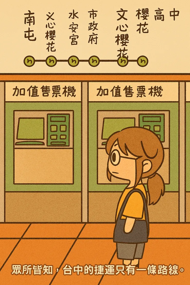 捷運路線圖上字的排版都亂七八糟的XDDDD