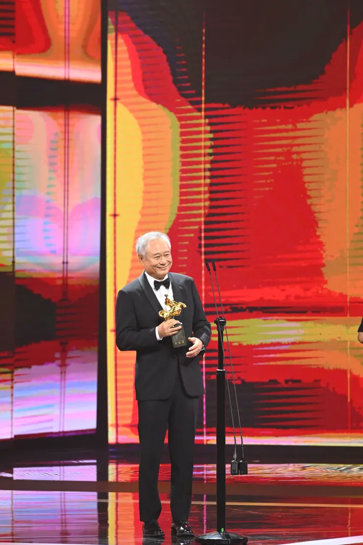第 62 屆金馬獎頒獎典禮，頒獎嘉賓李安。／影像提供：台北金馬影展執行委員會