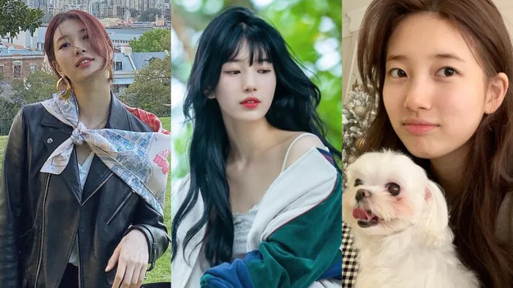 秀智不同階段時的照片，圖片來源：https://www.instagram.com/skuukzky/