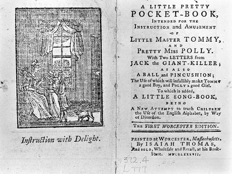  《A Little Pretty Pocket-Book》1787 年版本的扉頁