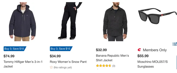 男士名牌服飾。右邊為Moschino太陽眼鏡。