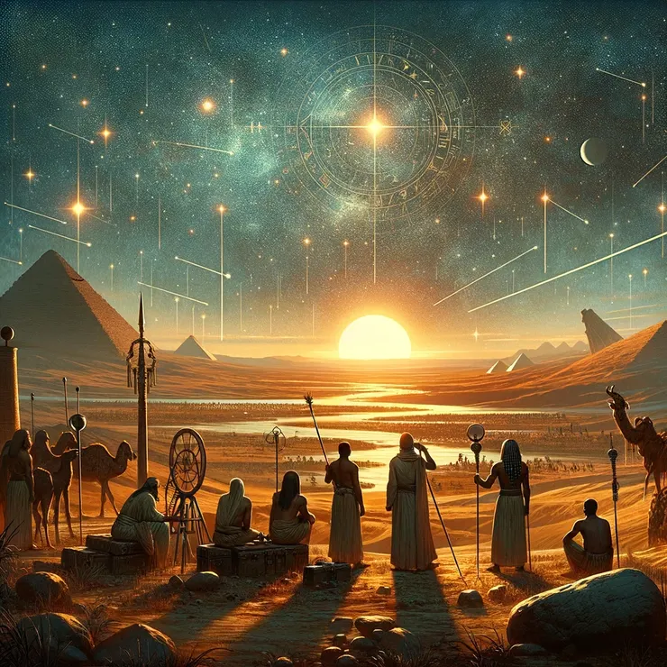 古埃及人觀測天狼星的升起來預測尼羅河的洪水，從而確定農業活動的最佳時機。