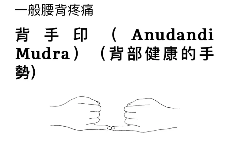 背手印（詳細打法請參閱書中說明）