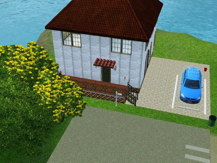 因為翠兒家只得三人，所以房子不大。我特意找了個面積較小的地來興建。