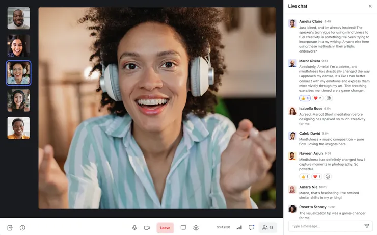 直播界面（示意圖）
