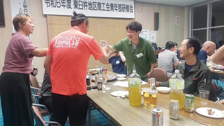 ▲美鄉町地方商工會青年部主辦台日交流會。（楊文全／攝影）