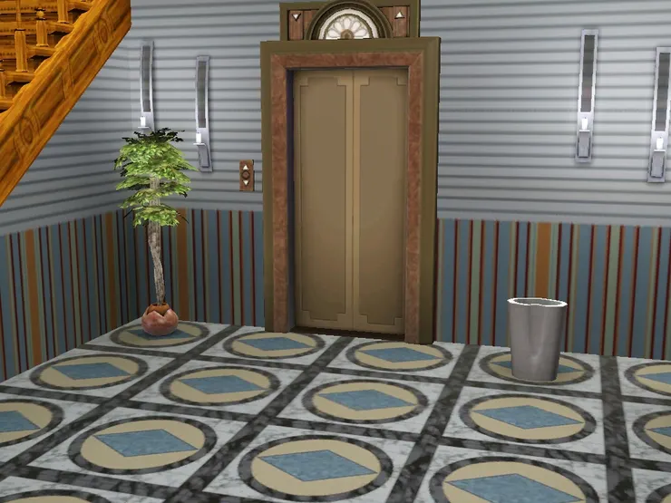 古典的電梯，像100年前的酒店使用那些。