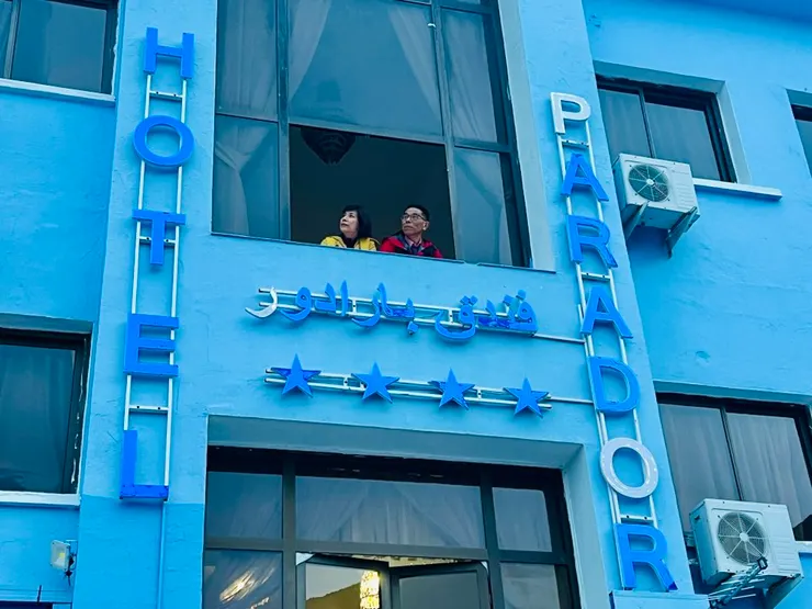 我們住的飯店簡單但早餐很豐盛