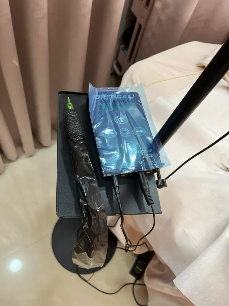 器材都有包膜，而且針頭和膜都是一次性工具