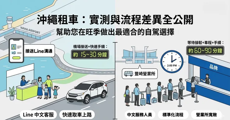 沖繩租車 取車流程、時間介紹