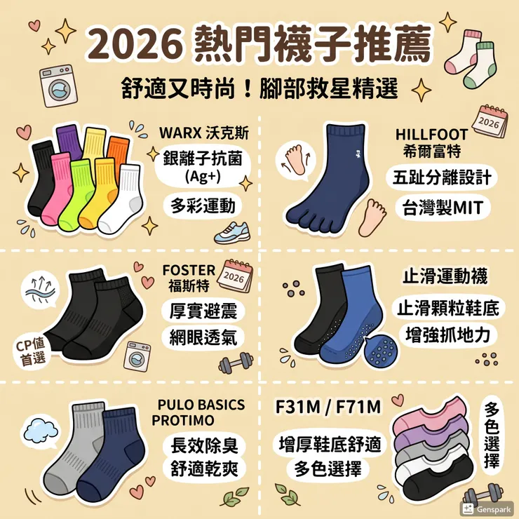 【除臭襪推薦】脫鞋不再社會性死亡！Dcard/PTT抗臭神器熱議：上班族/學生族，運動中筒襪/除臭五指襪
