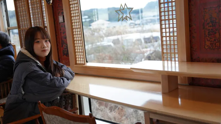 第2車廂的海景第一排座位區