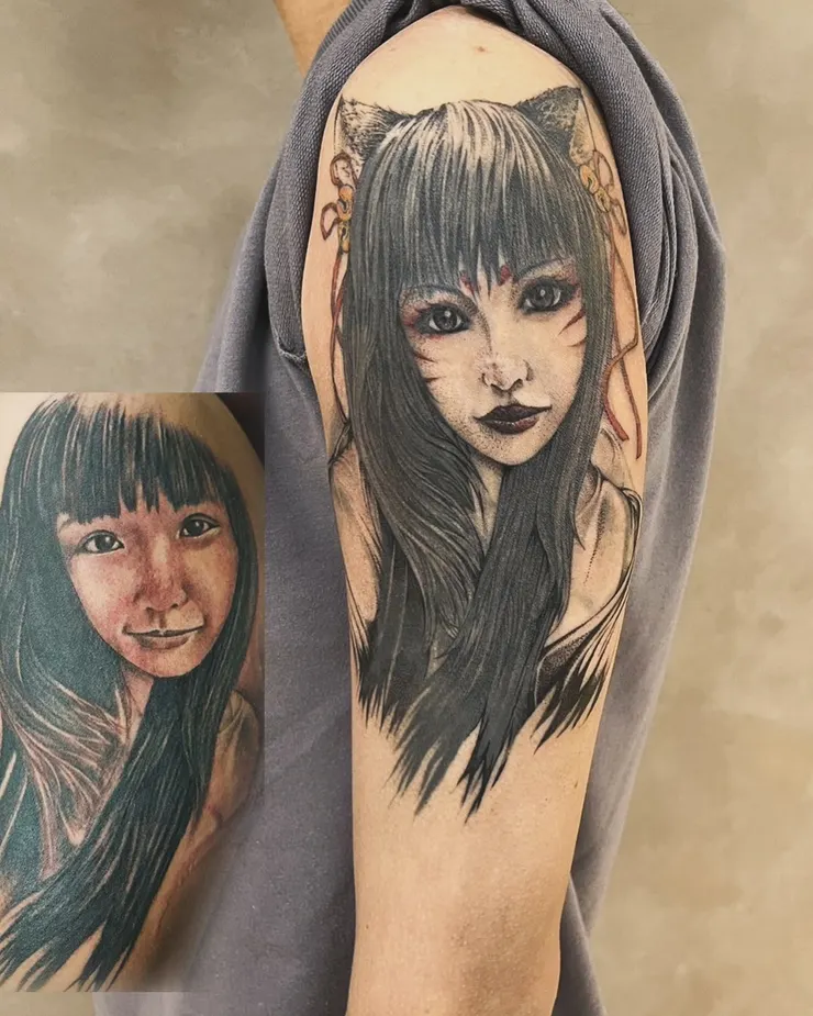 凱克刺青作品－蓋圖妲己