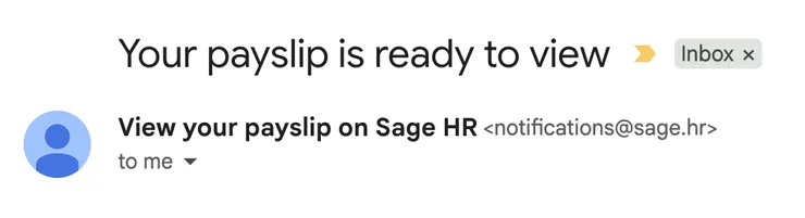 月薪入帳當天就會收到薪資單通知