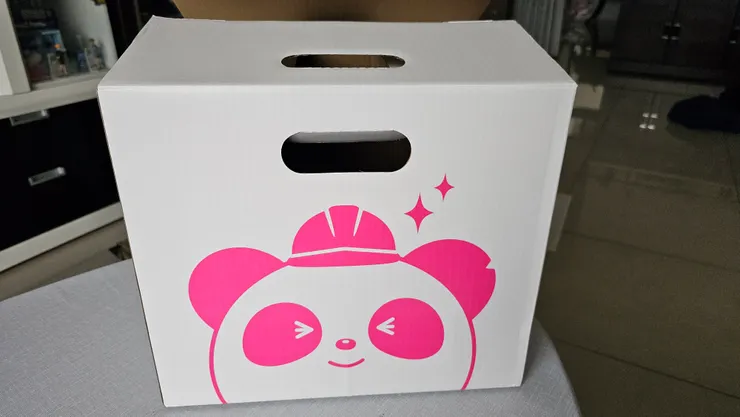 這是熊貓安全帽的紙箱!