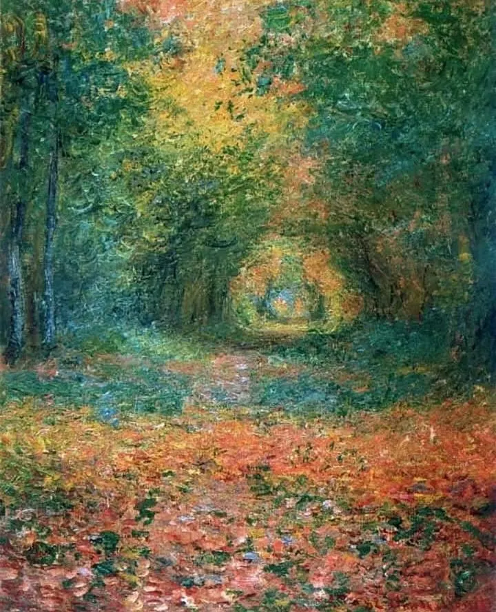 莫內《聖日耳曼森林中的林蔭道》