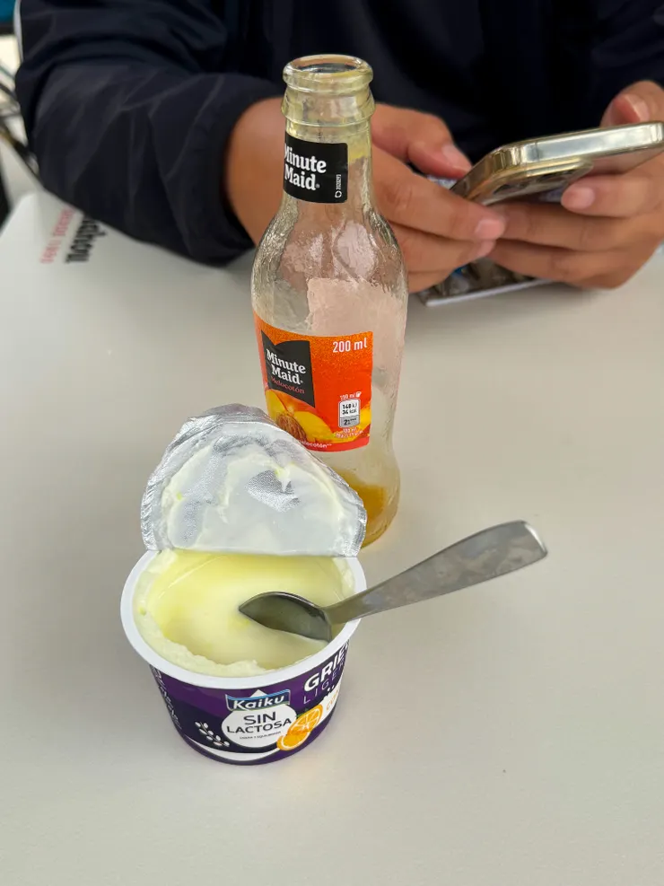 西班牙果汁都是純果汁，好讚！這個優格好好吃～～😋