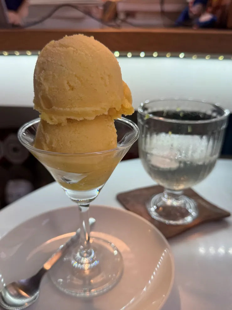 迷迭香百香果雪酪