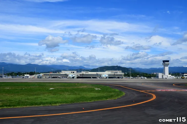 順利降落高知空港！