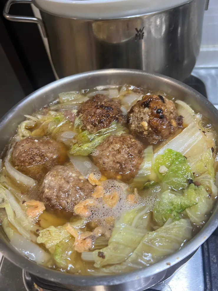 加入乾蝦仁和古早味醬油