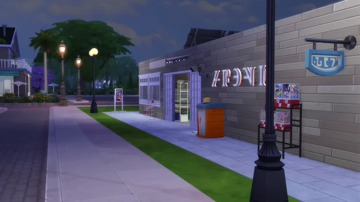 大招牌和帳篷底都有顯眼的燈光。