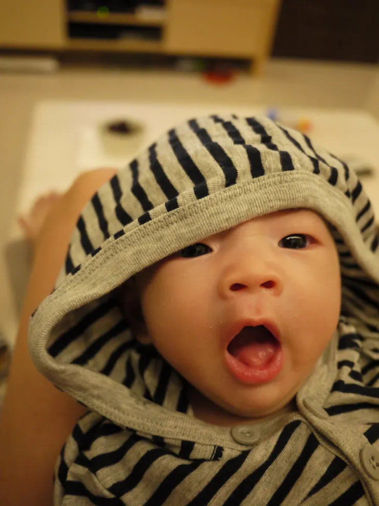 一個半月的子祐~我的無口語極重度腦麻兒